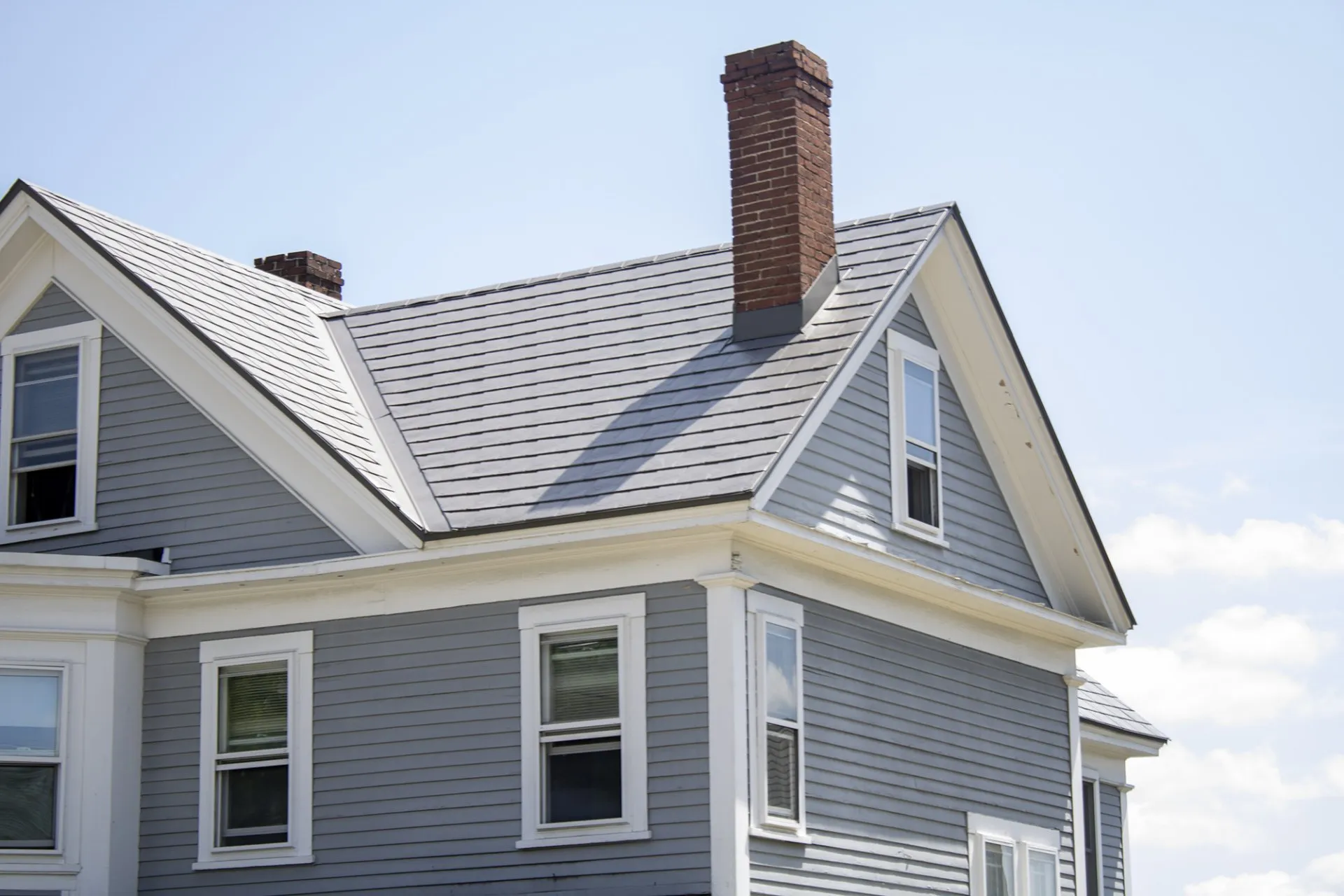 Interlock metal roofing — home 1, view 2