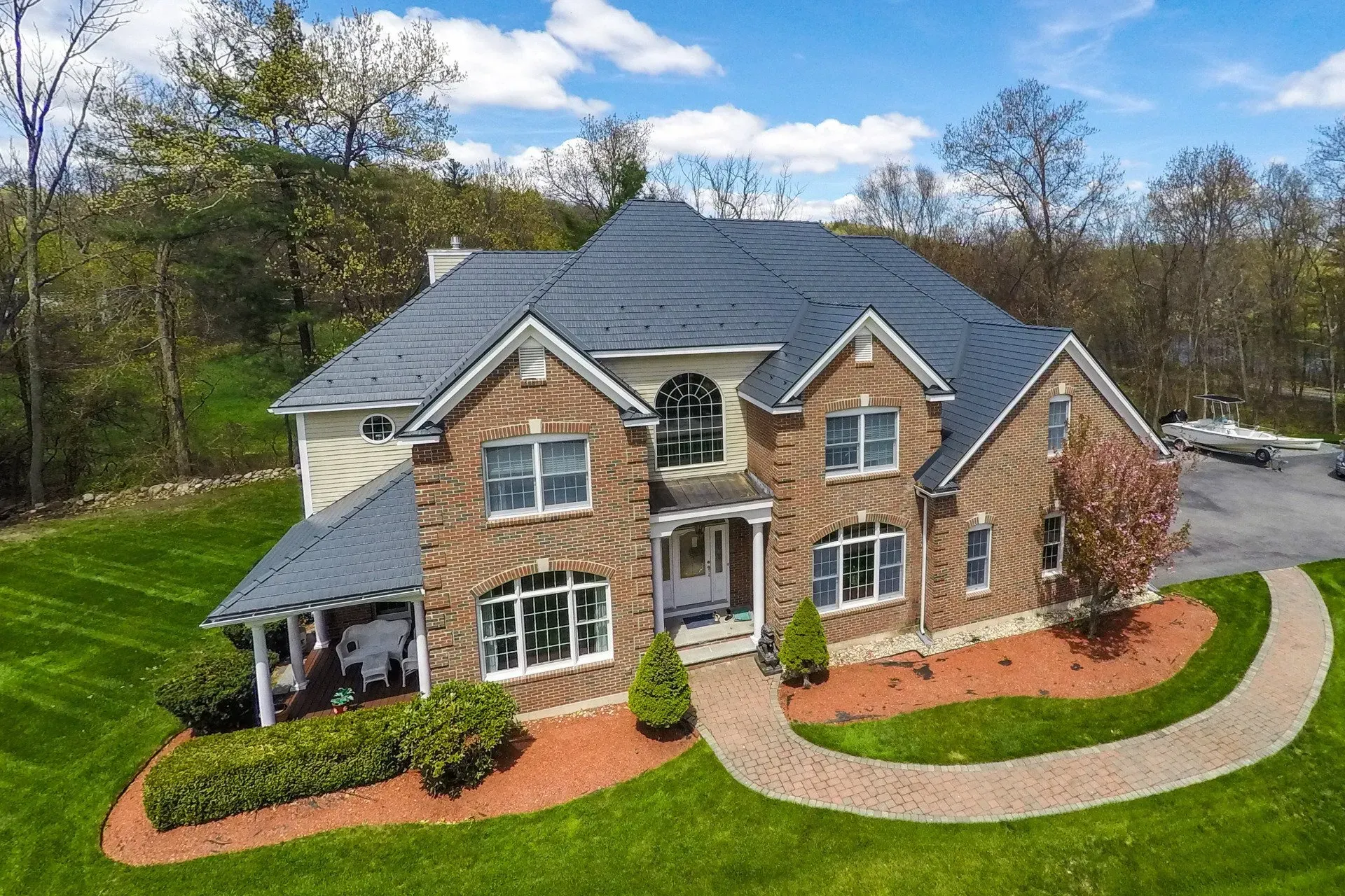Interlock metal roofing — home 2, view 1