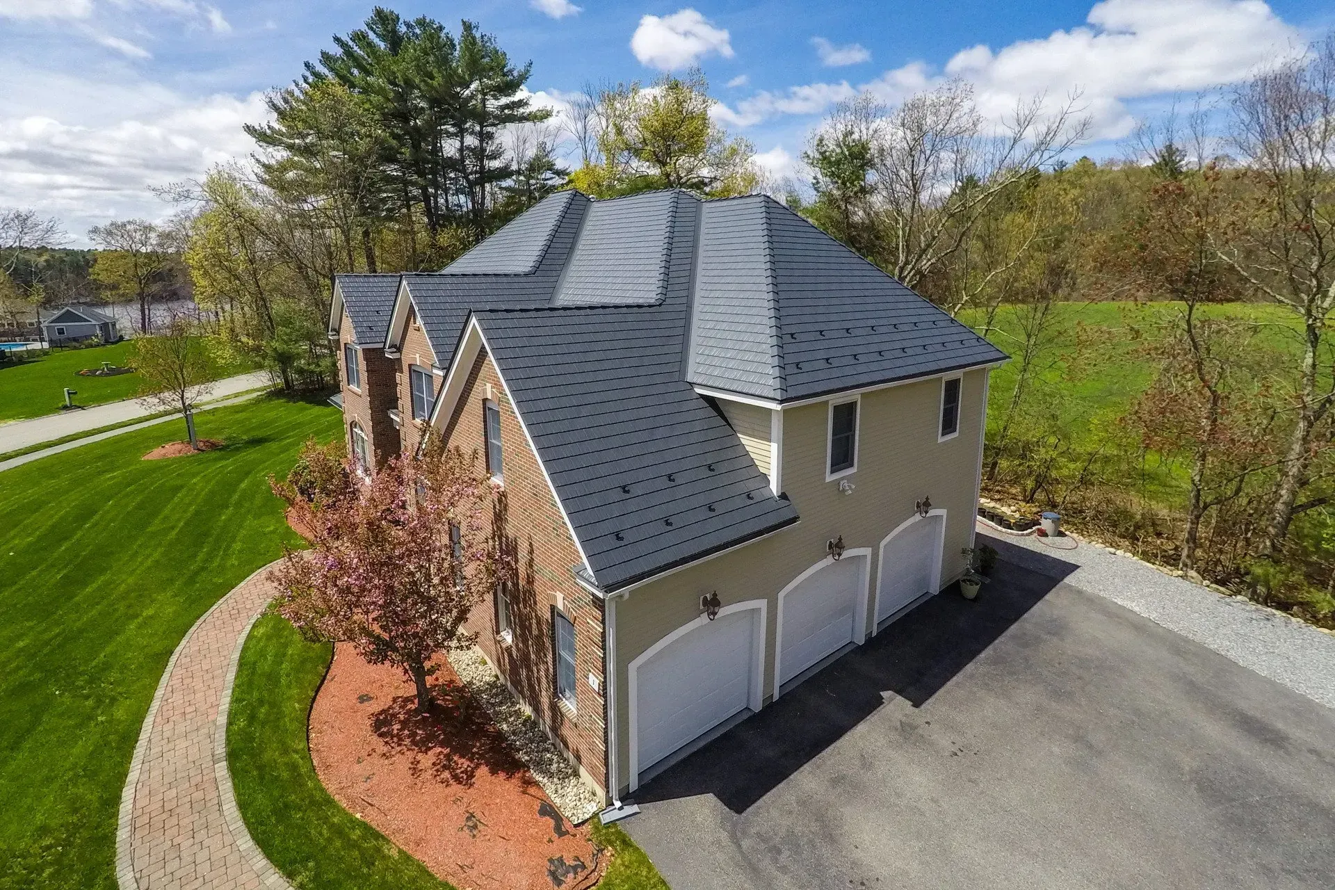Interlock metal roofing — home 2, view 2